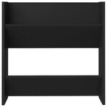 vidaXL Armoire à chaussures murale noir 60x18x60 cm bois d'ingénierie