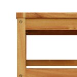 vidaXL Salon de jardin 6 Pièces avec coussins bois d'acacia solide