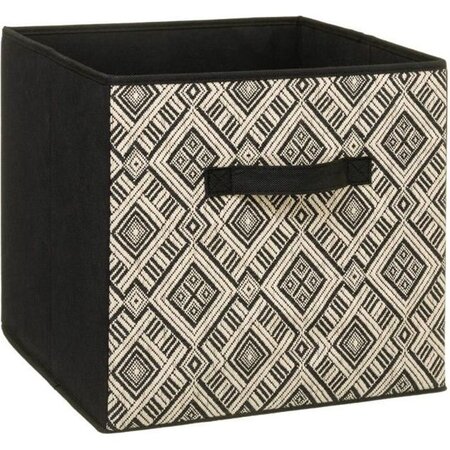 Boîte de rangement/tiroir pour meuble en tissu 31x31 cm - Ethnique