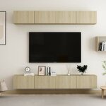 vidaXL Meubles TV 4 Pièces Chêne sonoma 100x30x30 cm Bois d'ingénierie