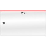 Gaines de protection 105 x 195 mm pour lettres grands formats.