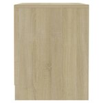 vidaXL Tables de chevet 2 Pièces chêne sonoma bois d'ingénierie