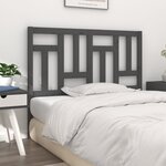vidaXL Tête de lit Gris 205 5x4x100 cm Bois massif de pin