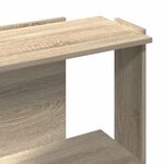 vidaXL Bibliothèque à 3 niveaux chêne sonoma 60x30x80 cm