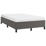 vidaXL Cadre de lit gris 120x190 cm similicuir
