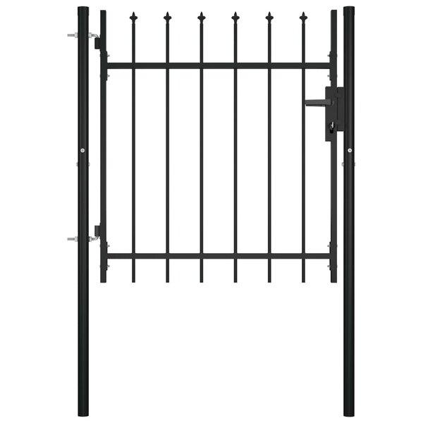 vidaXL Portail avec haut sous forme de lance 100x75 cm