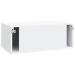 vidaXL Meuble TV mural Blanc 78 5 x 41 x 30 cm Bois d'ingénierie