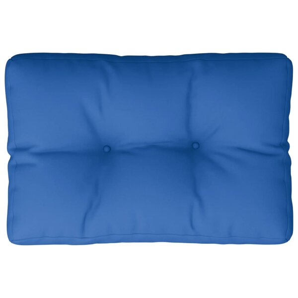 vidaXL Coussin de palette bleu royal 60x40x12 cm tissu