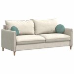 vidaXL Coussins de siège 2 Pièces Vert Mer Ø 40 x 13 cm Velours