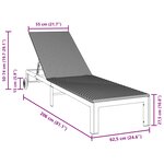 vidaXL Transat polyrotin Noir