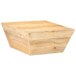 Vidaxl table basse en forme de v 66x66x30 cm bois de manguier massif