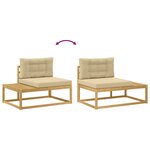 vidaXL Canapé d'extérieur en bout Blanc 115 x 83 x 73 cm Polyester