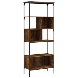 vidaXL Bibliothèque 5 niveaux chêne fumé 76x33x188 5 cm