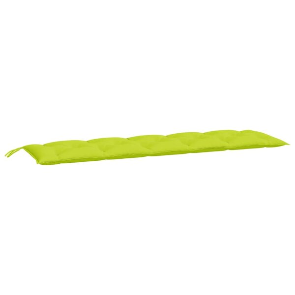 vidaXL Coussin de banc de jardin vert brillant 180x50x7cm tissu oxford