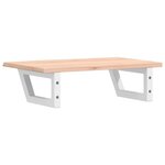 vidaXL Étagère de vasque murale acier et bois de chêne massif