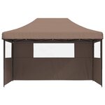 vidaXL Tente de fête Marron 292 x 440 x 315 cm Tissu Oxford