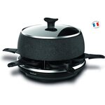 Tefal re12c801 cheese'n'co appareil a raclette  fondue  tartiflette  crepes  plancha  6 pers  antiadhésif  set d'accessoires complet