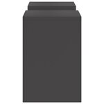 Supports de plantes d'extérieur vidaXL 2 pièces Noir 24x24x35 cm Acier