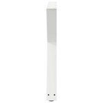 vidaXL Pieds de table à manger 2 pièces Blanc 80 x (72-73 3) cm Acier