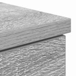 vidaXL Bureau Sonoma gris 140 x 49 x 76 cm Bois d'ingénierie