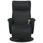 vidaXL Fauteuil de massage inclinable Noir 71 x 90 x 105 cm