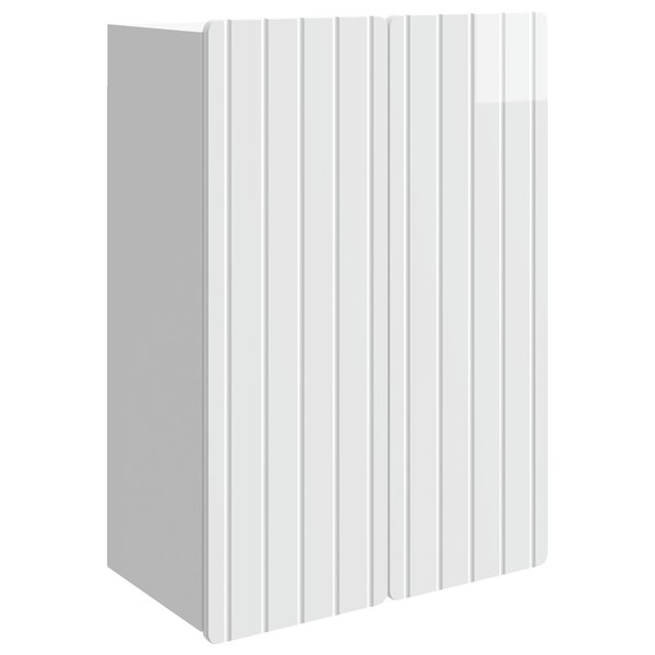 vidaXL Armoire Murale Blanc brillant 66 x 34 5 x 92 cm