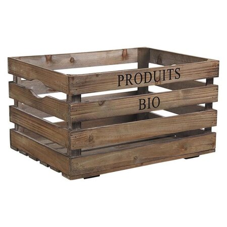 Caisse en bois produits bio