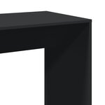 vidaXL Table de bar noir 102x50x103 5 cm bois d'ingénierie