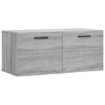 vidaXL Armoire murale sonoma gris 80x36 5x35 cm bois d'ingénierie