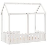 vidaXL Cadre de lit d'enfants forme de maison sans matelas 70x140 cm