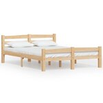 vidaXL Cadre de lit sans matelas bois de pin massif 120x200 cm