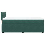 vidaXL Sommier à lattes de lit avec matelas Vert foncé 90x190 cm