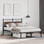 vidaXL Cadre de lit sans matelas chêne marron 120x200 cm