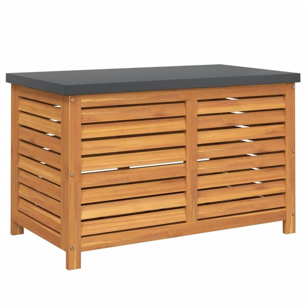 vidaXL Boîte de rangement de jardin 90x48x55 cm bois massif d'acacia