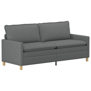 vidaXL Canapé Gris foncé 196 x 81 x 87 5 cm Tissu