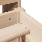 vidaXL Lit bibliothèque sans matelas 75x190 cm bois de pin massif