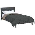 vidaXL Duvet d'été simple Gris clair et anthracite 220 x 155 cm