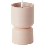 Lampe de table d'extérieur Lovere - Forme bougie 3 W - Beige et brun clair