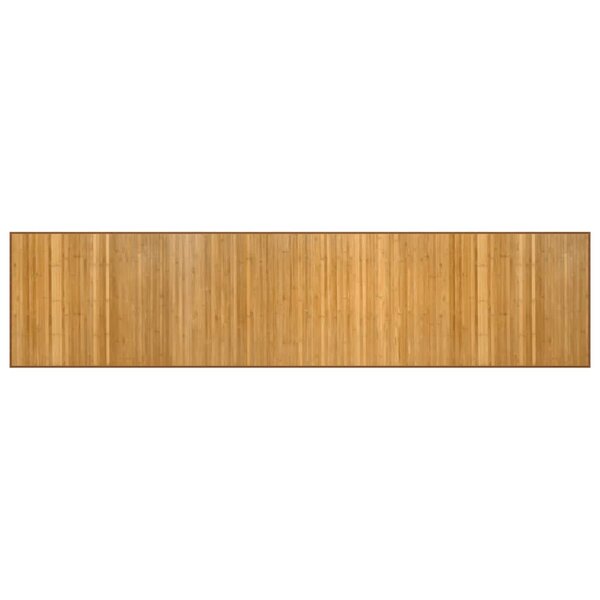 vidaXL Tapis rectangulaire naturel 70x300 cm bambou