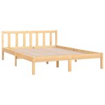 vidaXL Cadre de lit sans matelas bois massif 120x200 cm