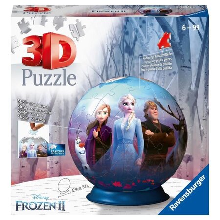 La reine des neiges 2 puzzle 3d ball 72 pieces - ravensburger - puzzle  enfant 3d sans colle - des 6 ans - La Poste