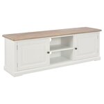 vidaXL Meuble TV Blanc 120 x 30 x 40 cm Bois