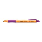 Stylo à bille rétractable pointball pointe moyenne lilas x 10 stabilo
