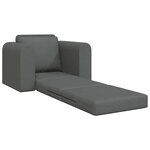 vidaXL Canapé-Lit Gris foncé 98 x 71 x 83 cm tissu