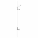 vidaXL Porte-manteau mural Blanc 20 x 1.5 x 100 cm Bois d'ingénierie