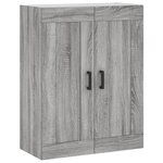 vidaXL Armoire murale sonoma gris 69 5x34x90 cm bois d'ingénierie