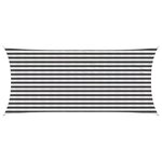 vidaXL Voile d'ombre 2 x 4 m HDPE Rectangulaire Anthracite et blanc