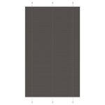 vidaXL Store plissé noir 115x200 cm largeur du tissu 114 4cm polyester