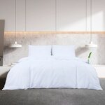 vidaXL Ensemble de housse de couette Blanc 135x200 cm Coton