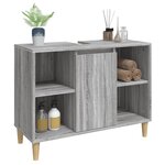 vidaXL Meuble d'évier sonoma gris 80x33x60 cm bois d'ingénierie